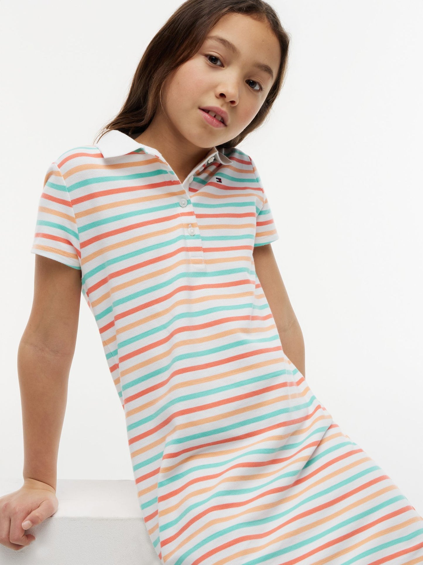 Tommy Hilfiger Kids' Multistripe Polo Dress