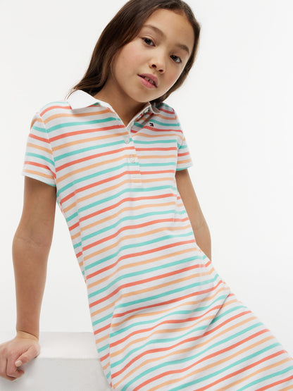 Tommy Hilfiger Kids' Multistripe Polo Dress
