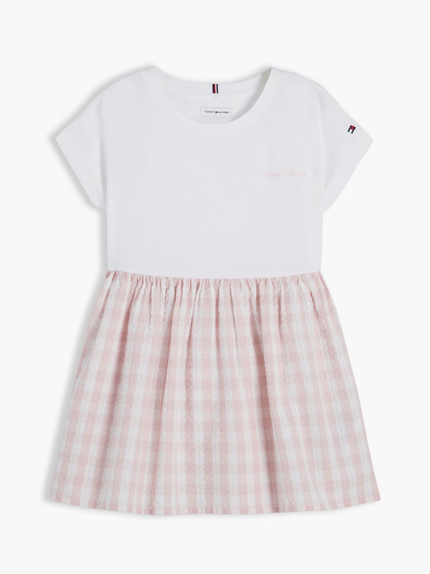 Tommy Hilfiger Kids' Gingham Seersucker Combo Dress