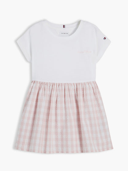 Tommy Hilfiger Kids' Gingham Seersucker Combo Dress