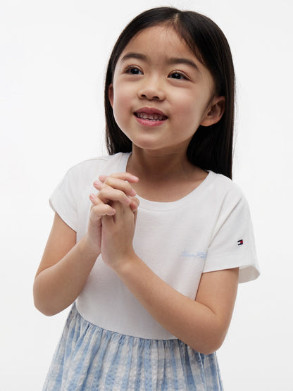 Tommy Hilfiger Kids' Gingham Seersucker Combo Dress