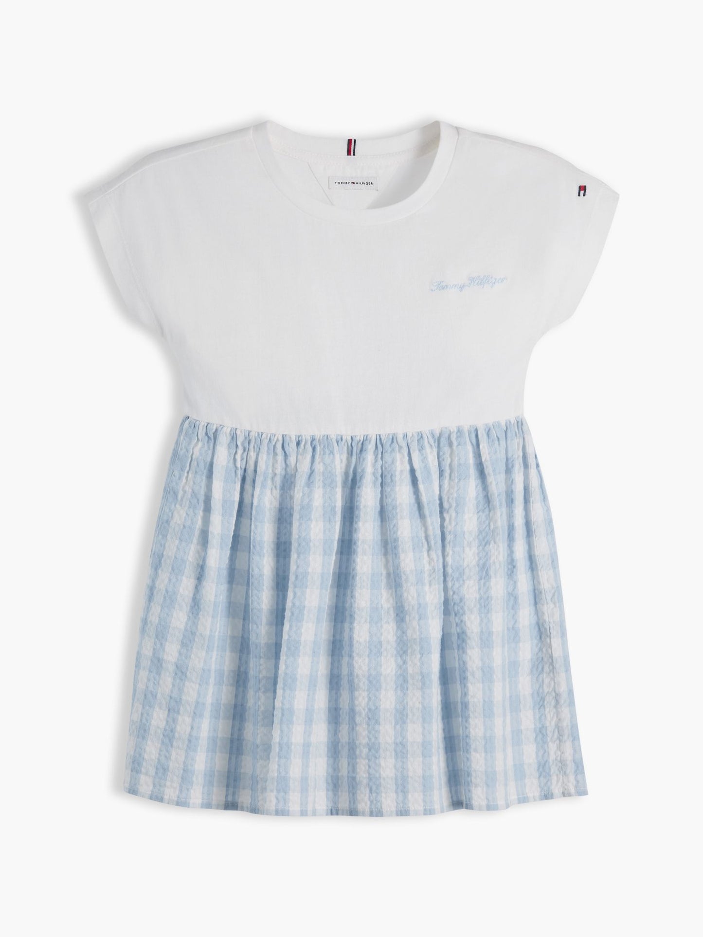 Tommy Hilfiger Kids' Gingham Seersucker Combo Dress