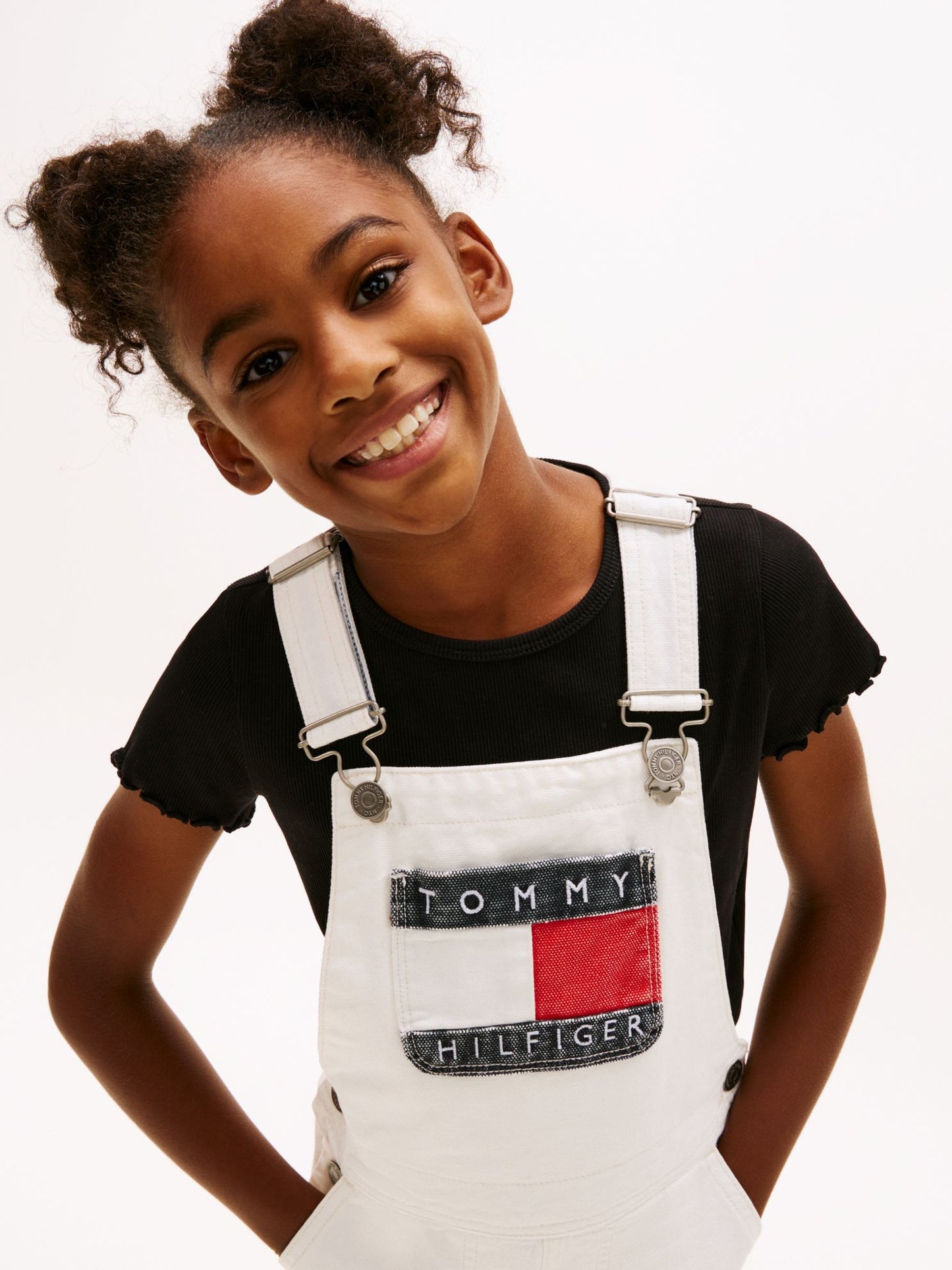 Tommy Hilfiger Kids' Hilfiger Badge Denim Overall Dress