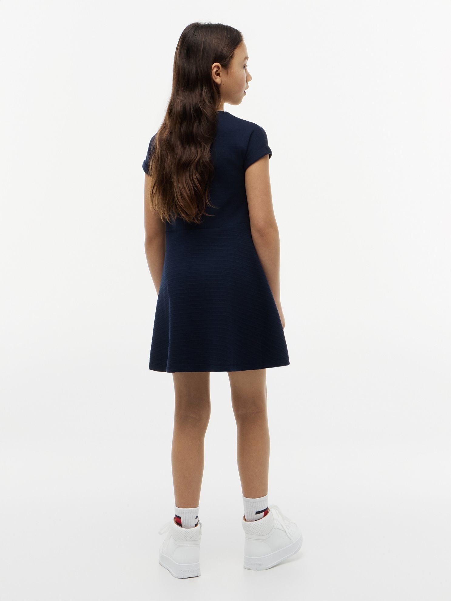 Tommy Hilfiger Kids' Tonal Flag Logo Skater Dress