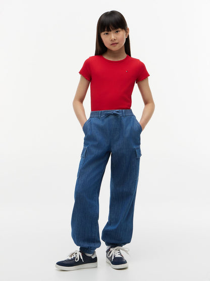 Tommy Hilfiger Kids' Stretch Chino Cargo Jogger