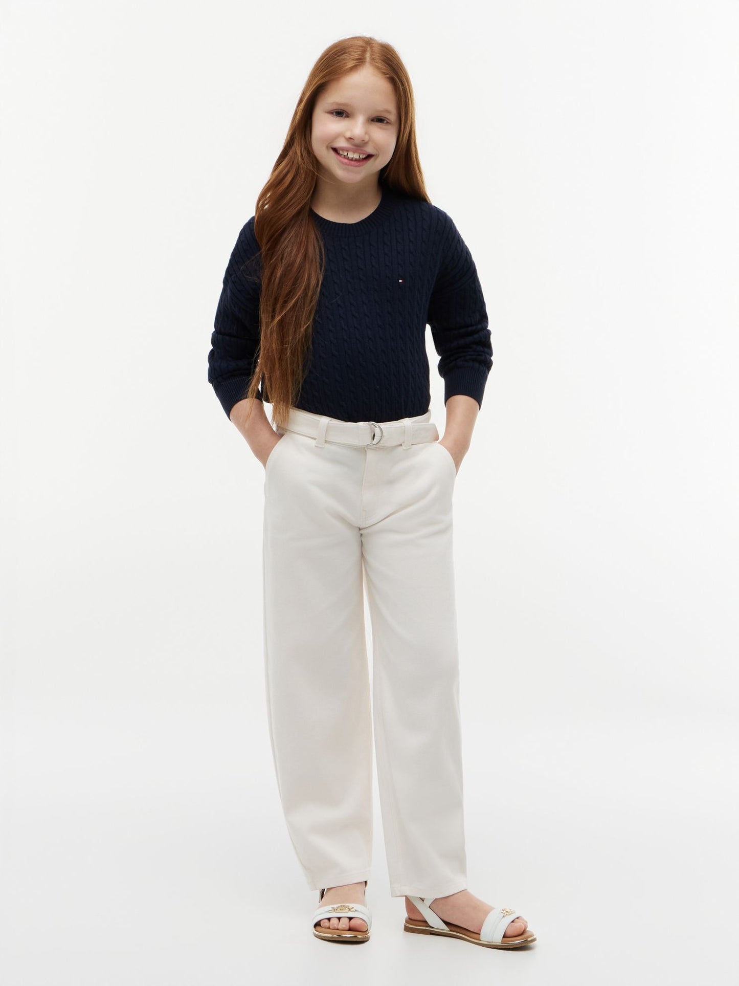 Tommy Hilfiger Kids' Belted Barrel Pant