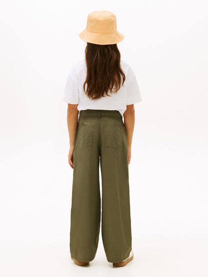 Tommy Hilfiger Kids' High-Rise Wide Leg Pant