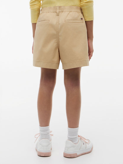 Tommy Hilfiger Kids' Belted Stretch Pull-On Short