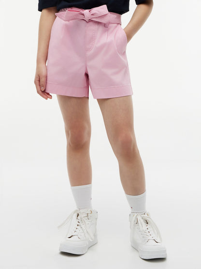 Tommy Hilfiger Kids' Belted Stretch Pull-On Short