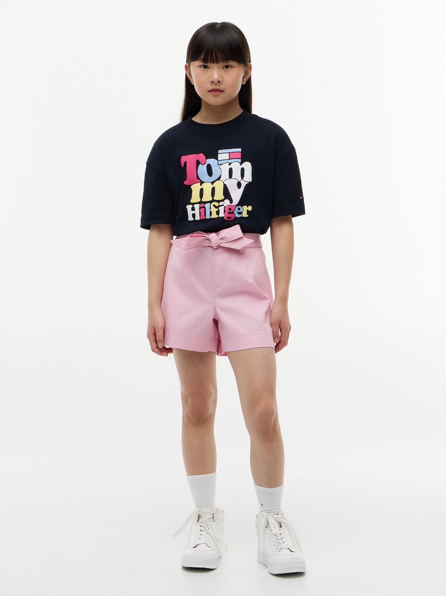 Tommy Hilfiger Kids' Belted Stretch Pull-On Short