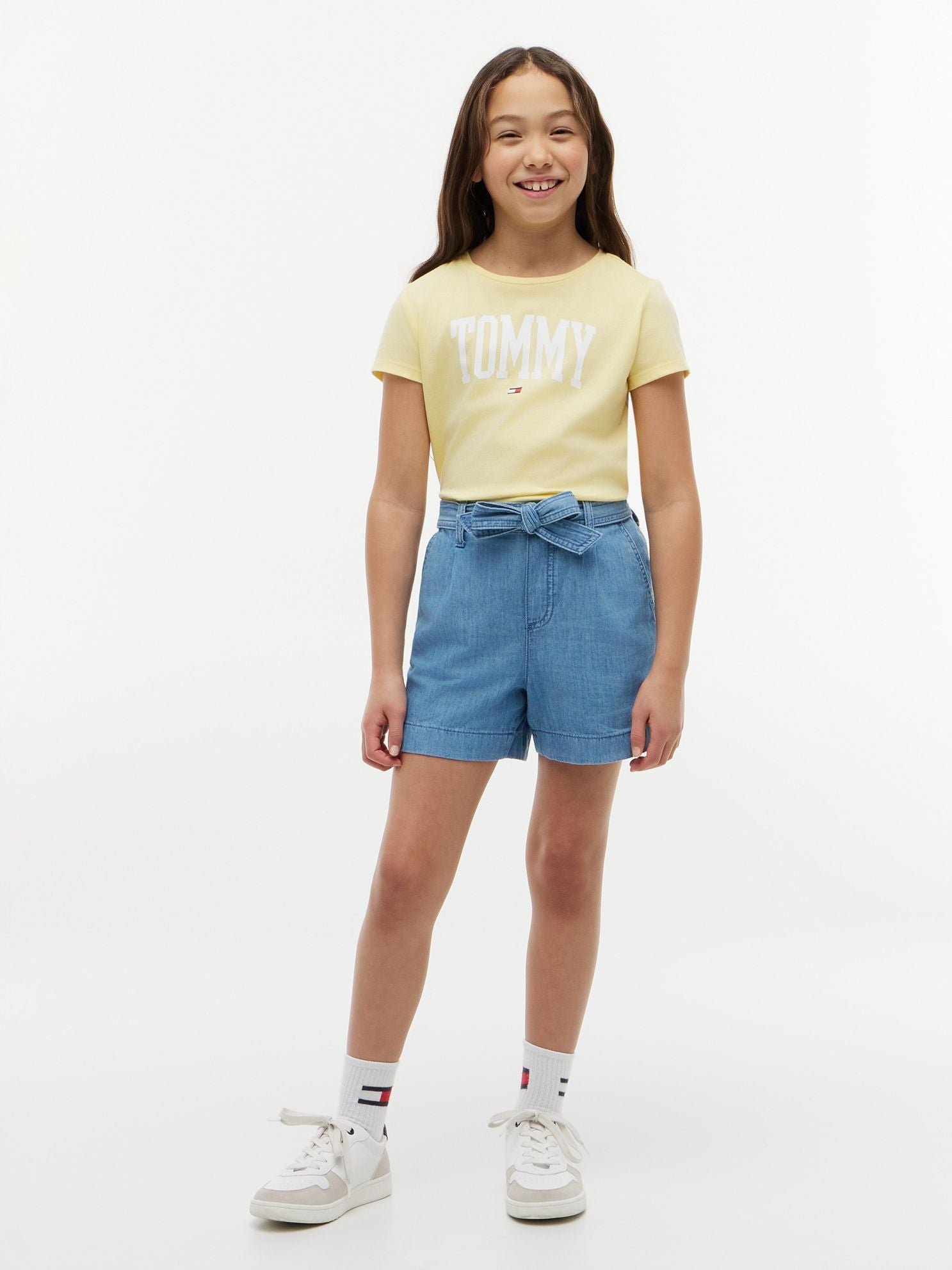 Tommy Hilfiger Kids' Belted Stretch Pull-On Short