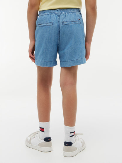 Tommy Hilfiger Kids' Belted Stretch Pull-On Short