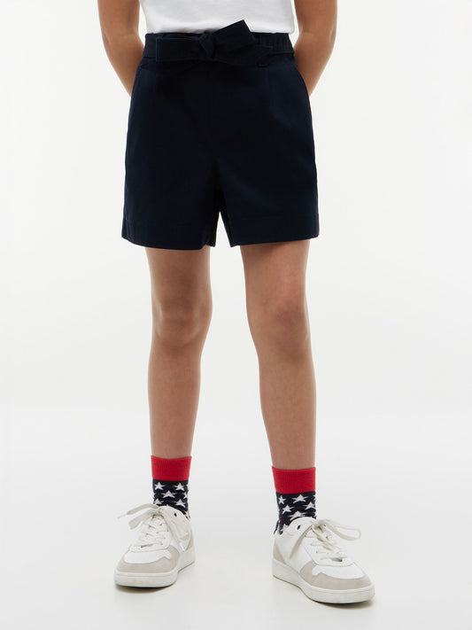 Tommy Hilfiger Kids' Belted Stretch Pull-On Short