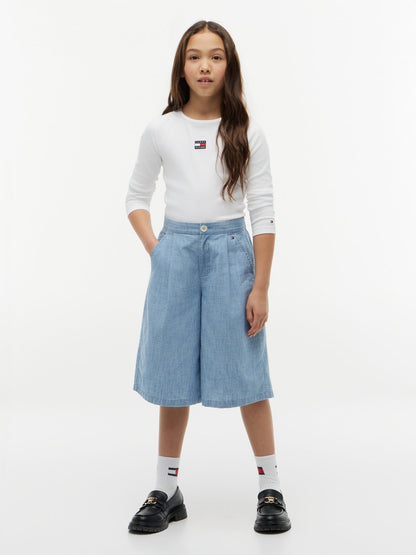 Tommy Hilfiger Kids' Chambray Bermuda Short