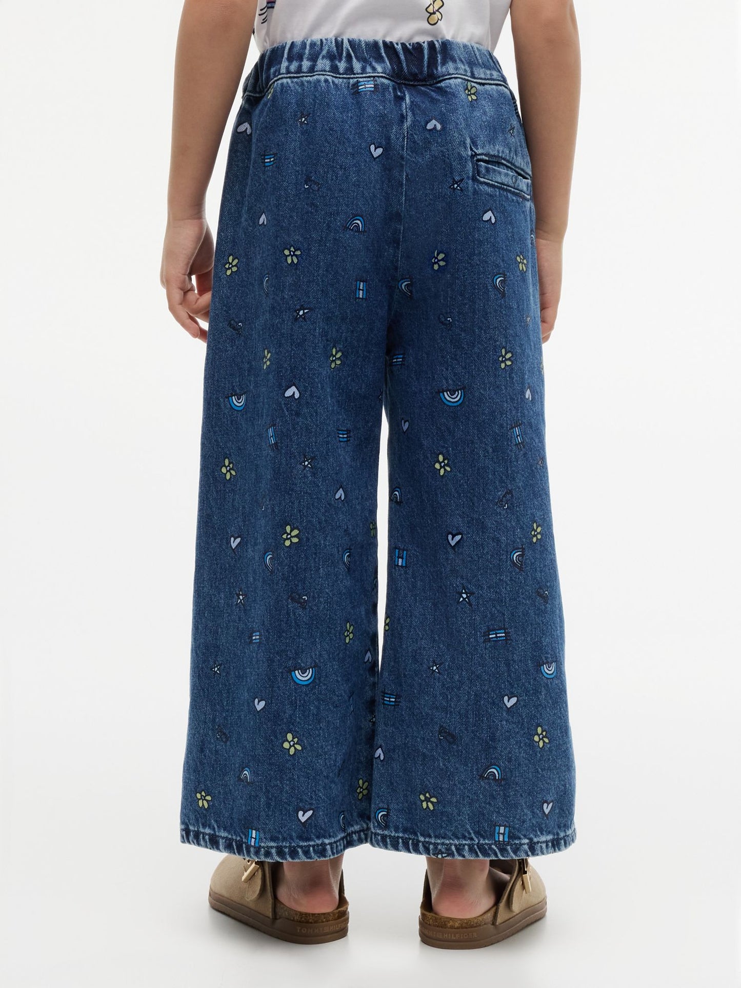Tommy Hilfiger Kids' Doodle Print Denim Culotte