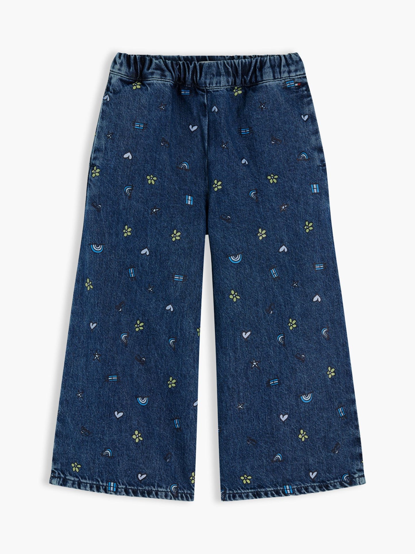 Tommy Hilfiger Kids' Doodle Print Denim Culotte