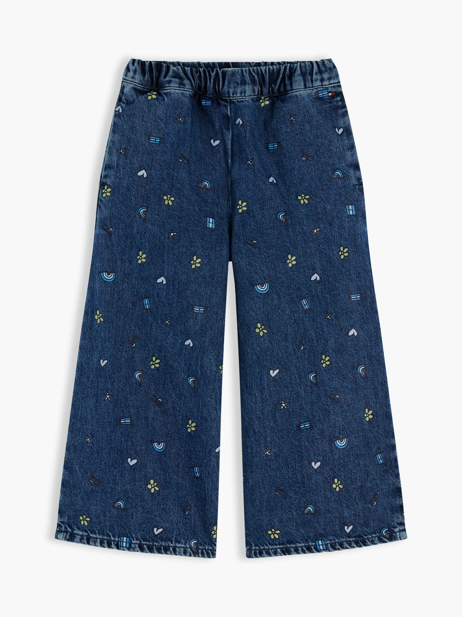 Tommy Hilfiger Kids' Doodle Print Denim Culotte
