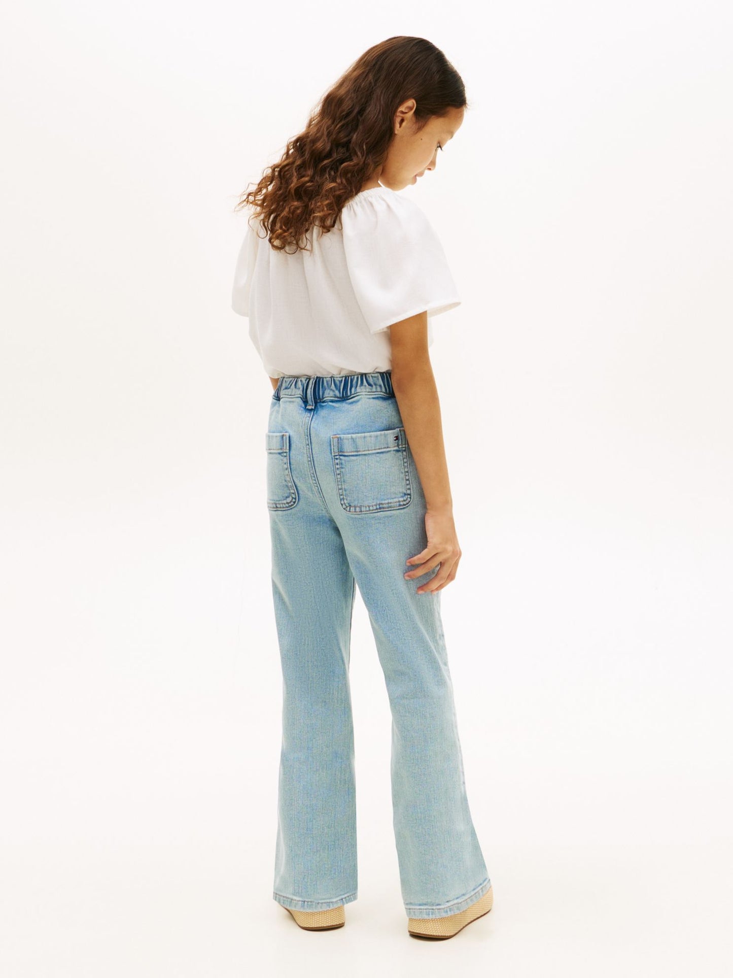 Tommy Hilfiger Kids' Patch Pocket Pull-On Flare Jean