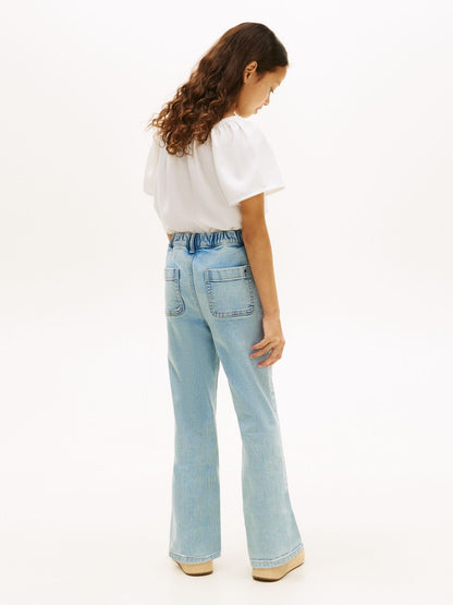 Tommy Hilfiger Kids' Patch Pocket Pull-On Flare Jean