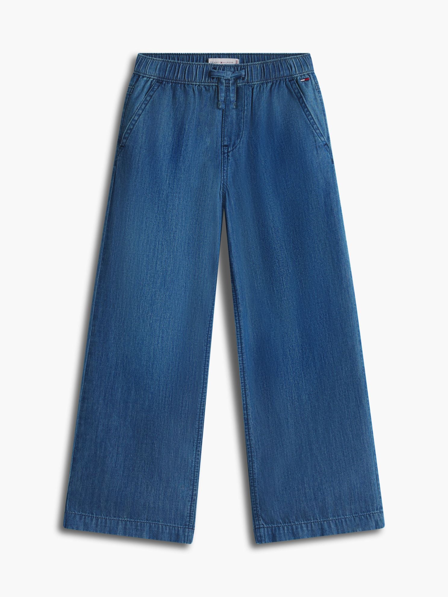 Tommy Hilfiger Kids' Chambray Wide Leg Pull-On Pant