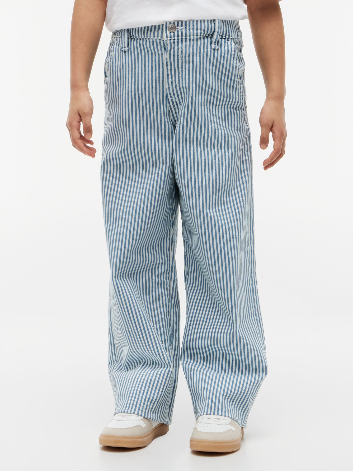 Tommy Hilfiger Kids' Striped Pull-On Wide Leg Jean