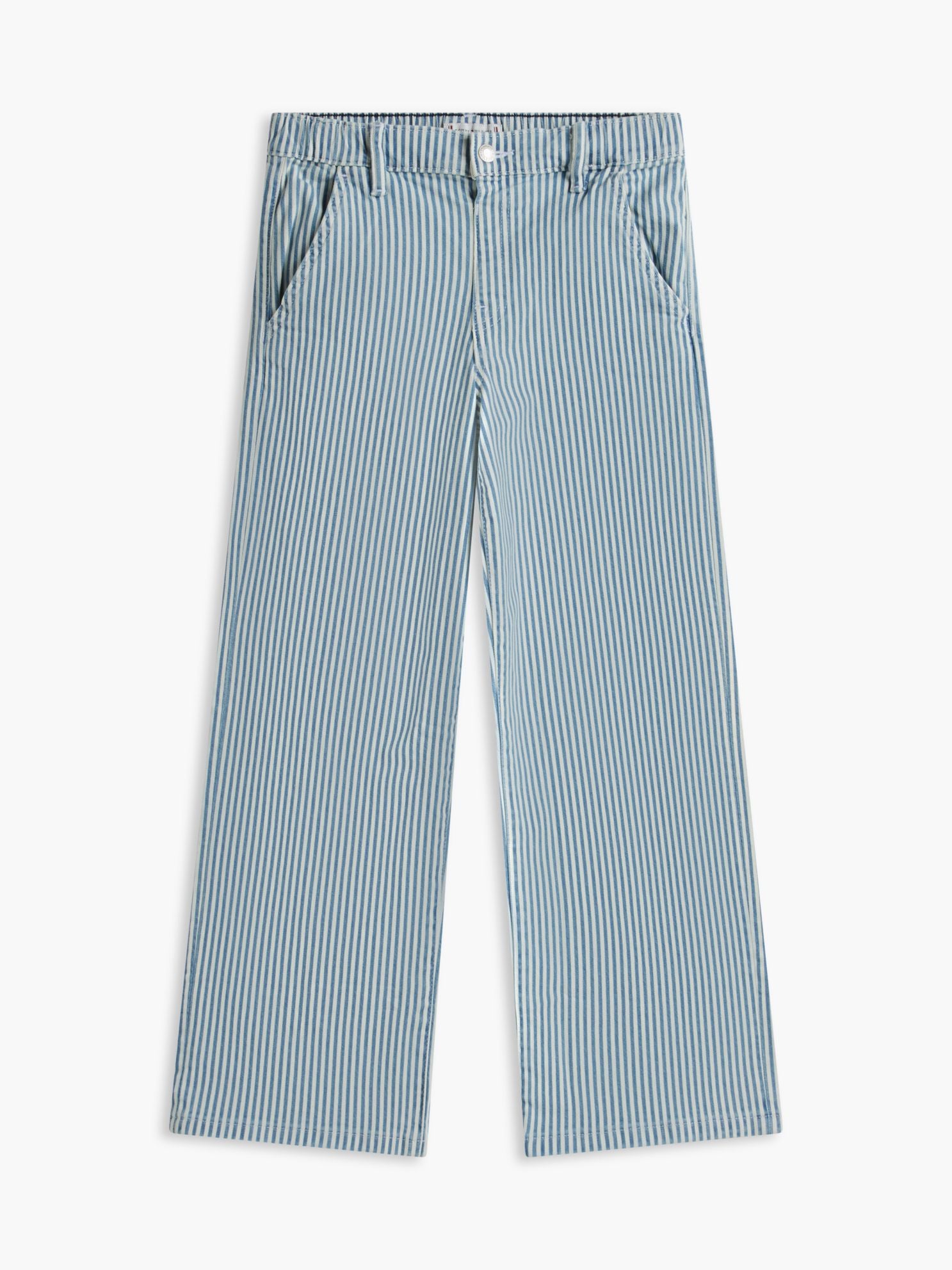 Tommy Hilfiger Kids' Striped Pull-On Wide Leg Jean