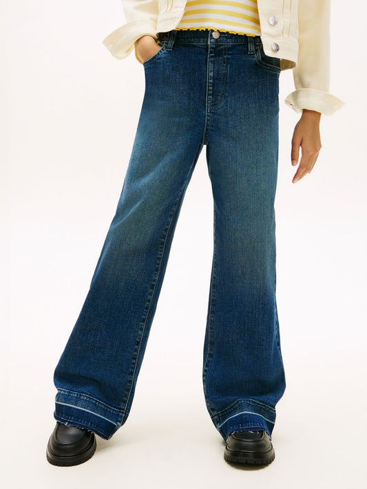 Tommy Hilfiger Kids' Stretch Wide Leg Jean