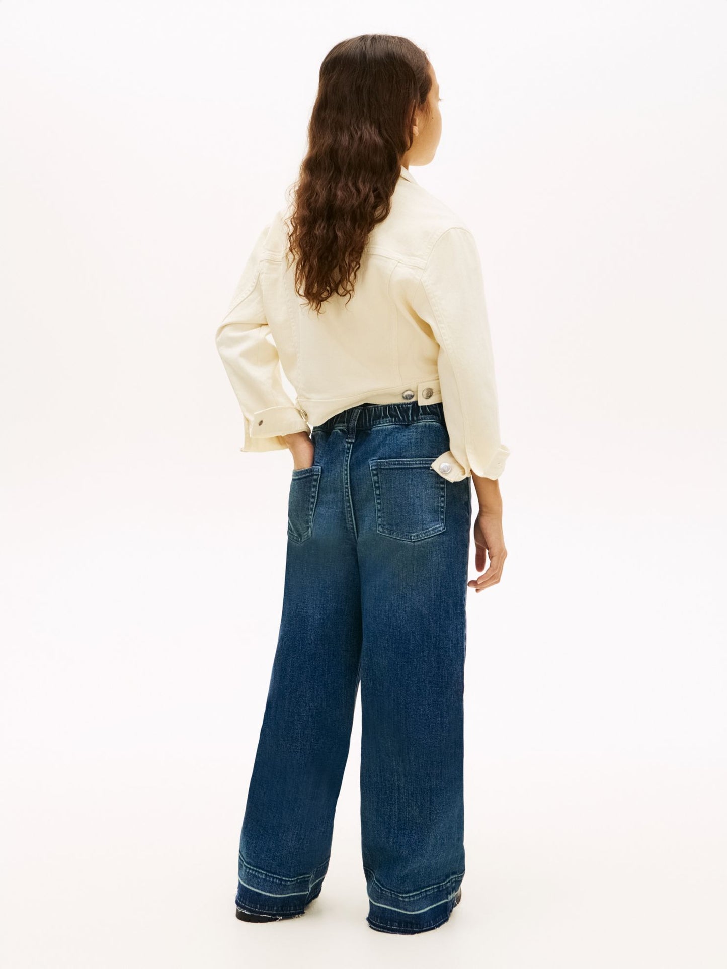 Tommy Hilfiger Kids' Stretch Wide Leg Jean