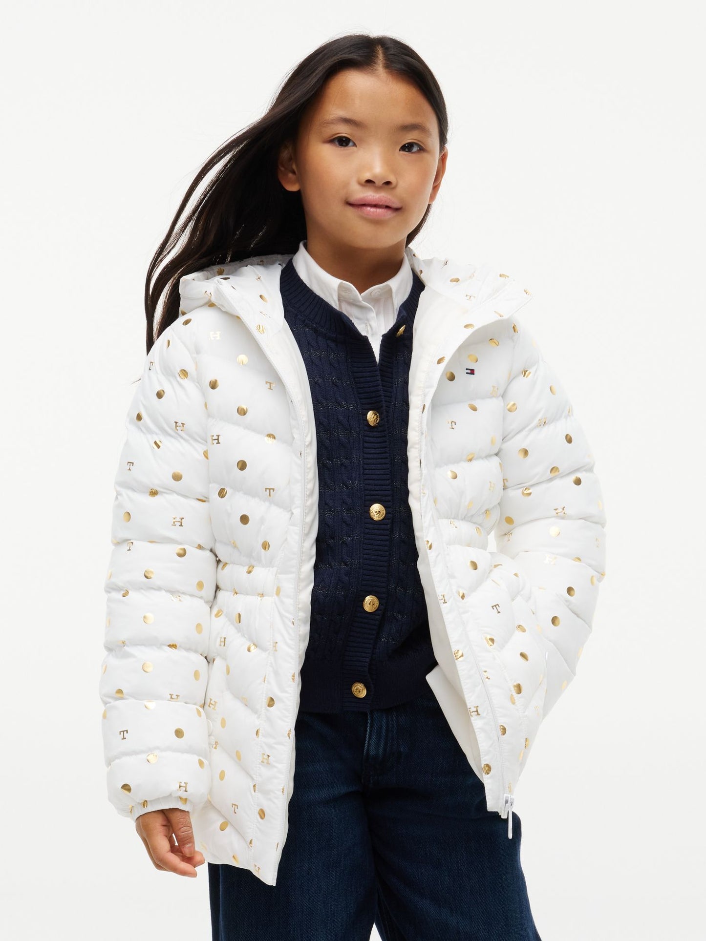 Tommy Hilfiger Kids' THProtect Foil Accent Quilted Jacket