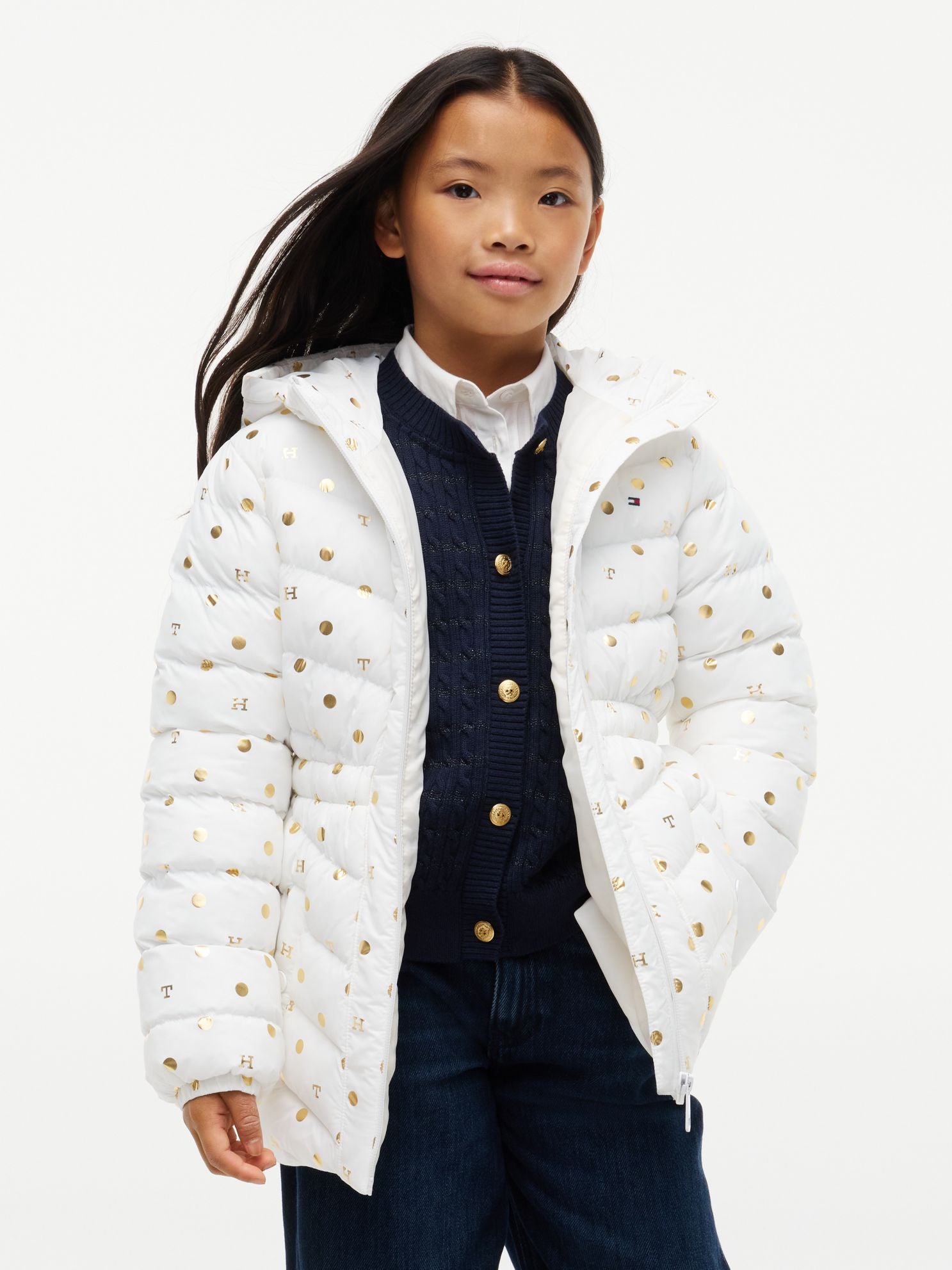 Tommy Hilfiger Kids' THProtect Foil Accent Quilted Jacket