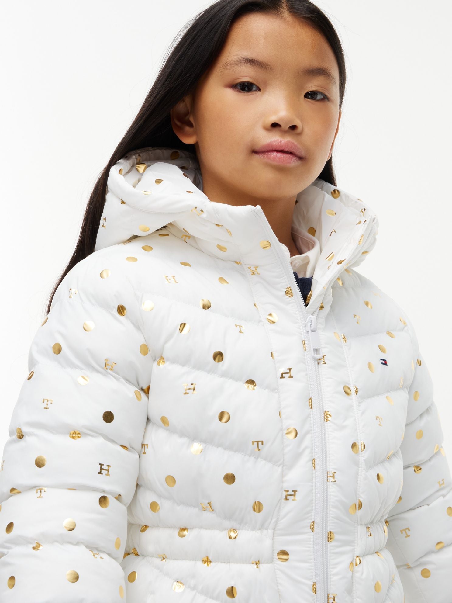 Tommy Hilfiger Kids' THProtect Foil Accent Quilted Jacket