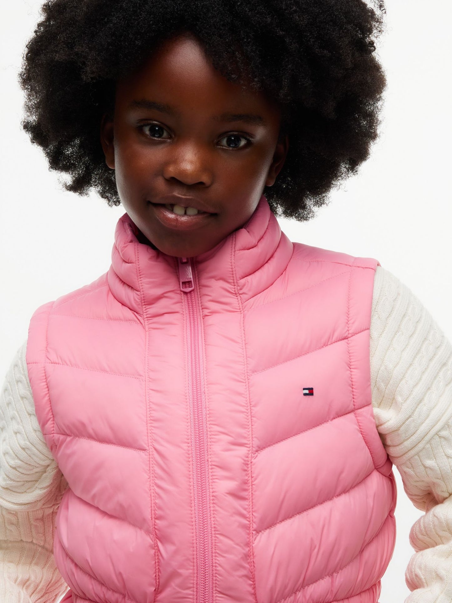Tommy Hilfiger Kids' Chevron Quilted Vest