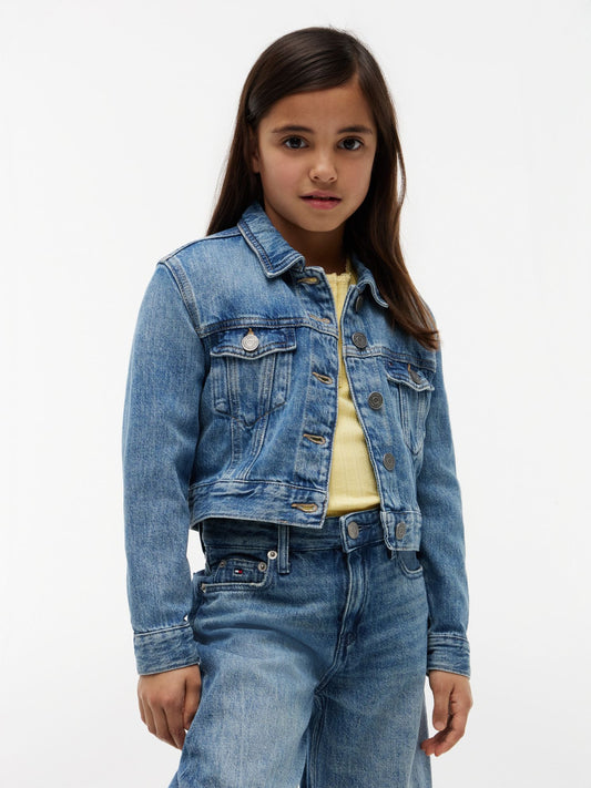 Tommy Hilfiger Kids' Embroidered Star Denim Jacket
