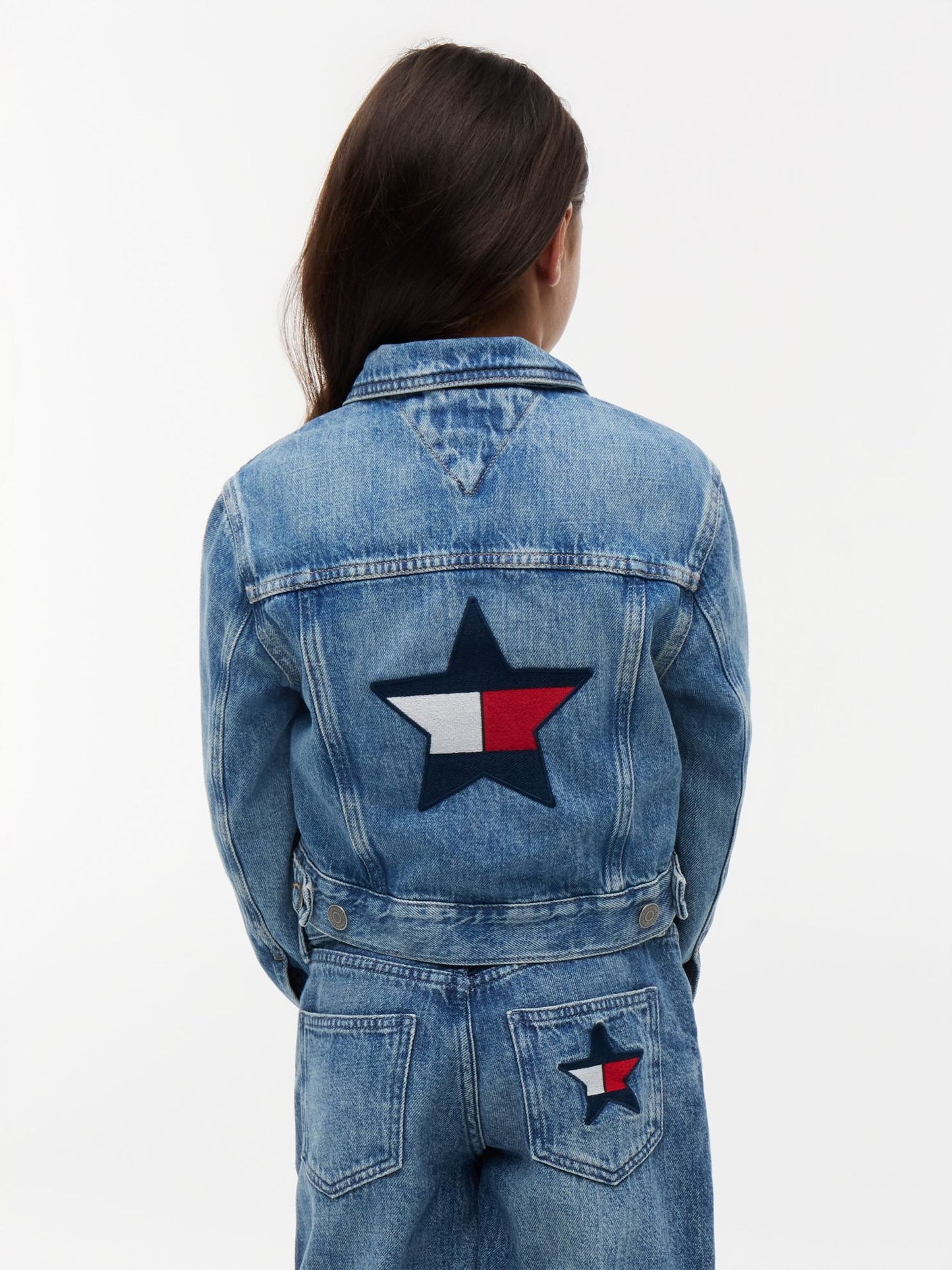 Tommy Hilfiger Kids' Embroidered Star Denim Jacket