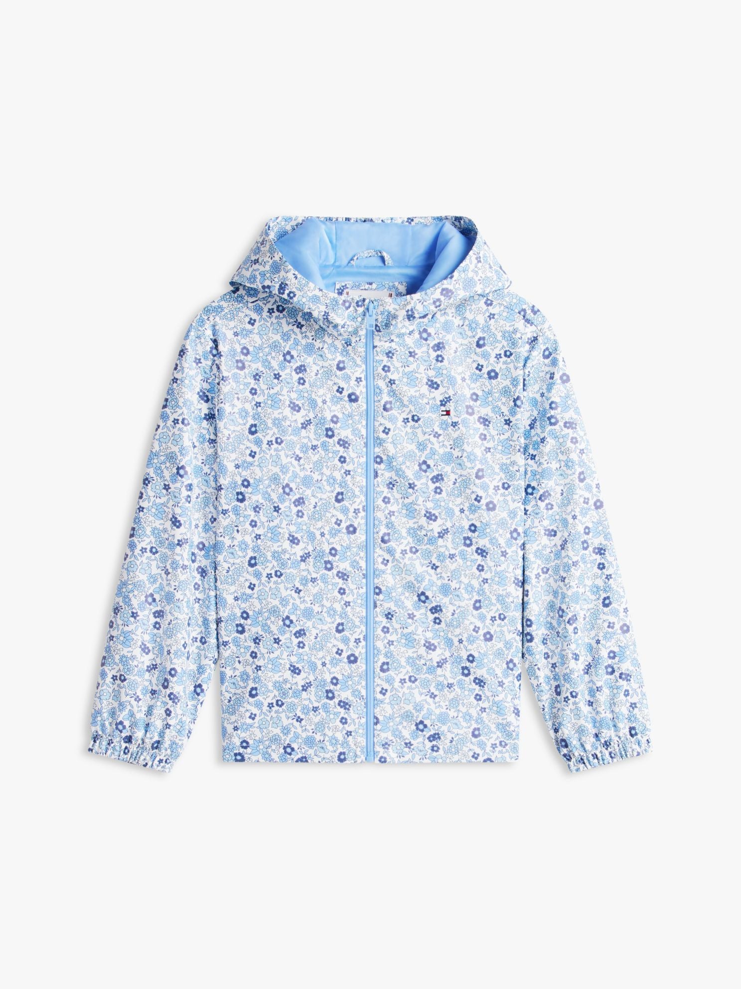 Tommy Hilfiger Kids' Floral Print Hooded Rain Jacket