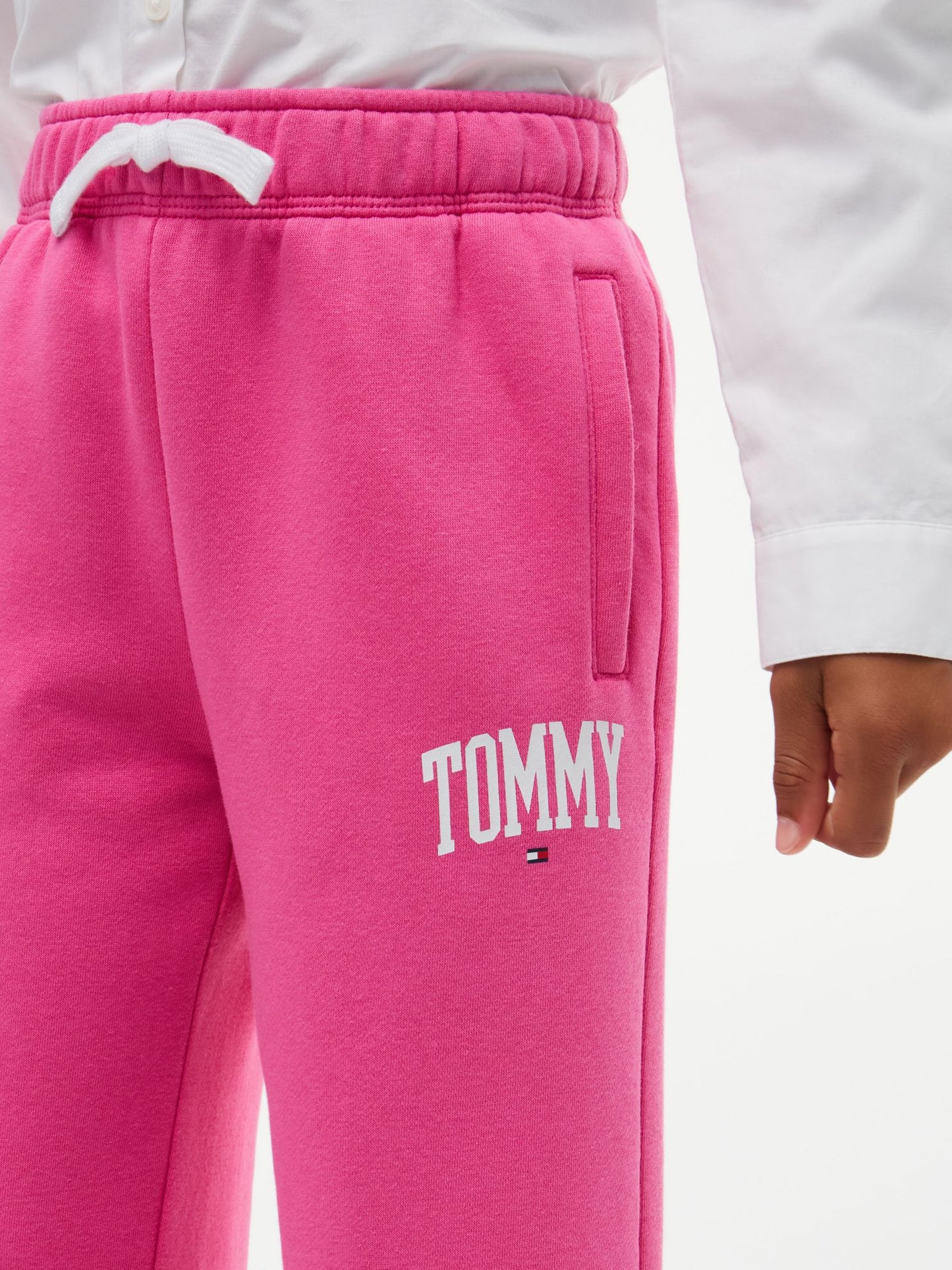 Tommy Hilfiger Kids' Collegiate Logo Wide Leg Sweatpant