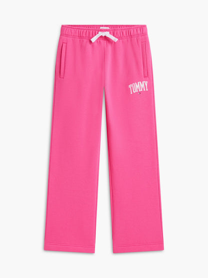 Tommy Hilfiger Kids' Collegiate Logo Wide Leg Sweatpant