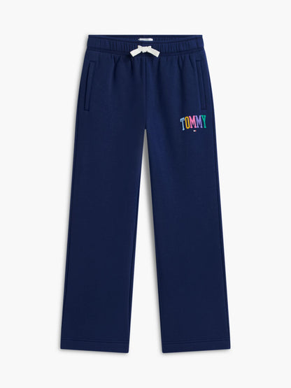 Tommy Hilfiger Kids' Collegiate Logo Wide Leg Sweatpant