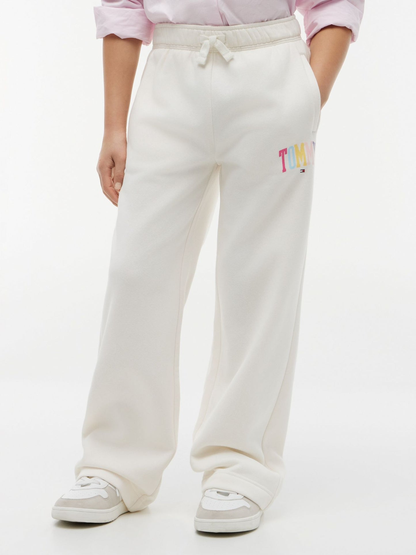 Tommy Hilfiger Kids' Collegiate Logo Wide Leg Sweatpant