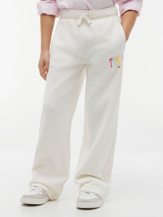 Tommy Hilfiger Kids' Collegiate Logo Wide Leg Sweatpant