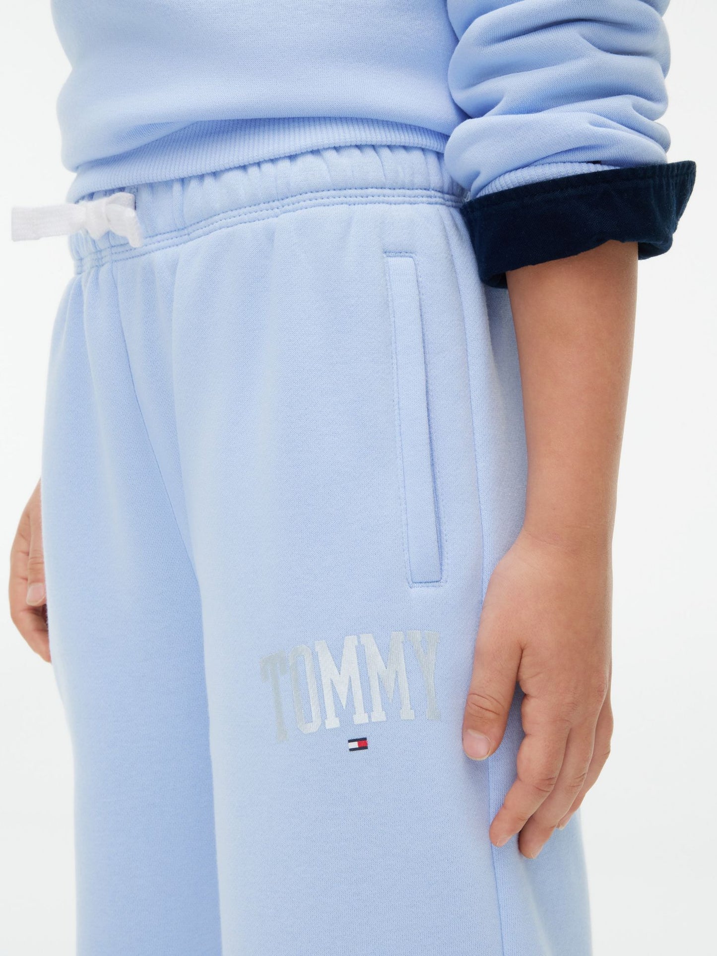 Tommy Hilfiger Kids' Collegiate Logo Wide Leg Sweatpant