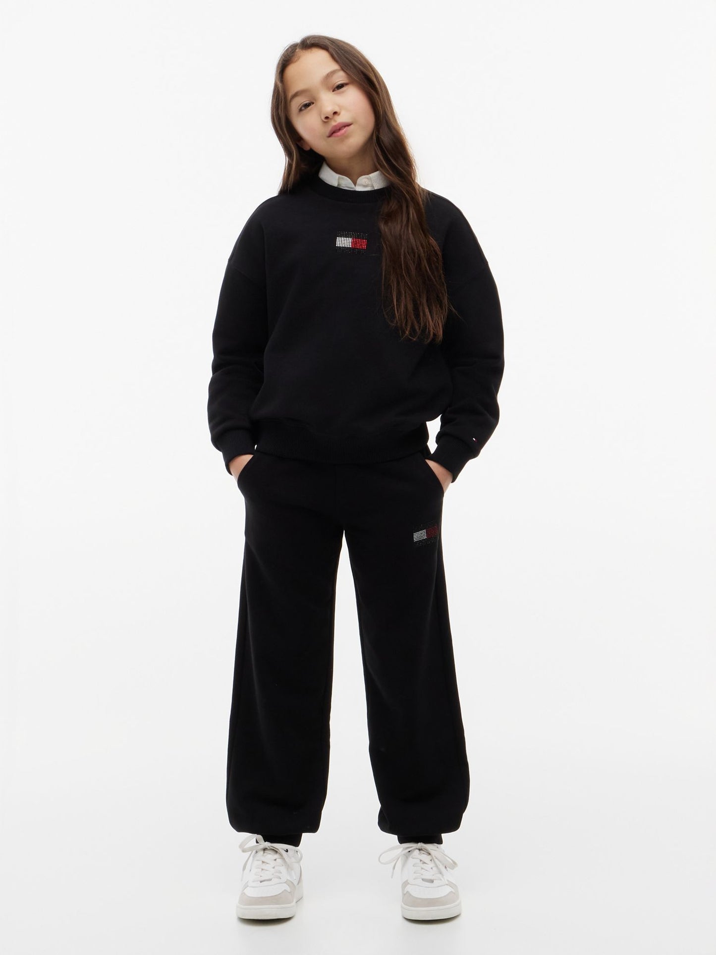 Tommy Hilfiger Kids' Rhinestone Flag Sweatpant