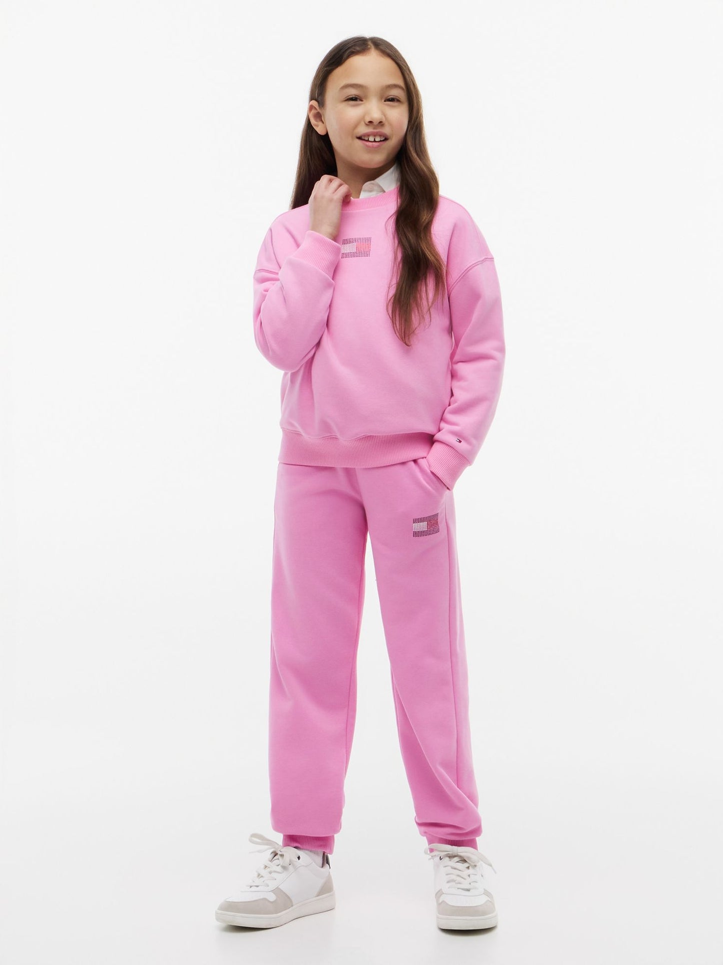 Tommy Hilfiger Kids' Rhinestone Flag Sweatpant