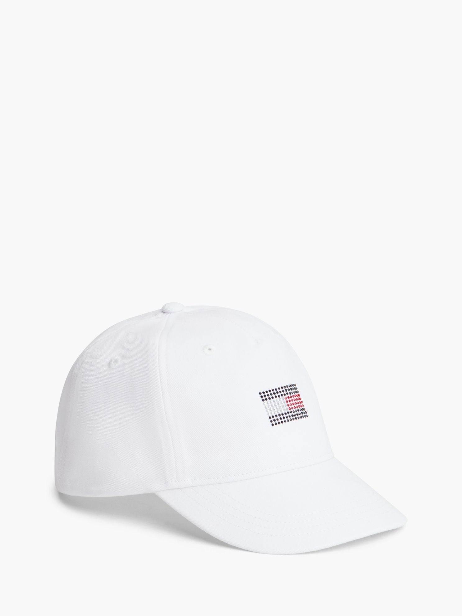 Tommy Hilfiger Kids' Rhinestone Flag Logo Baseball Cap