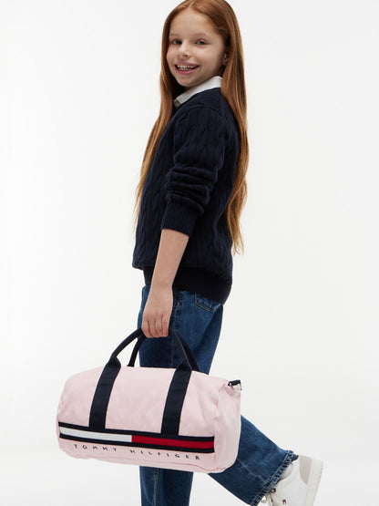 Tommy Hilfiger Kids' Flag Stripe Logo Duffel Bag