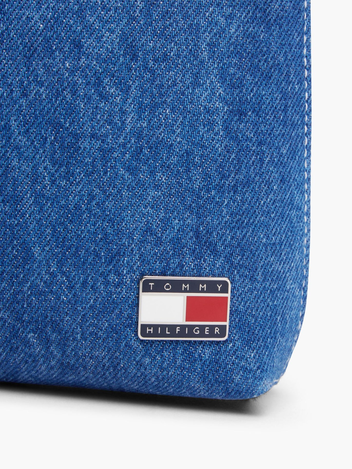 Tommy Hilfiger Kids' Flag Logo Denim Shoulder Bag
