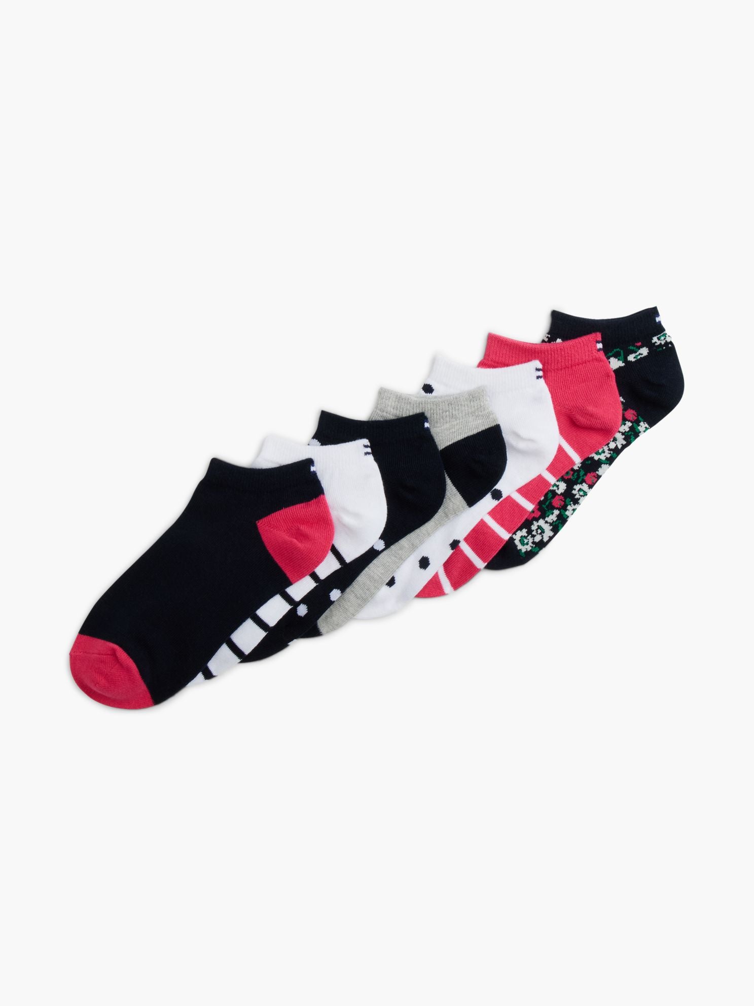 Tommy Hilfiger Kids' Variety Mix Ankle Sock 7-Pack