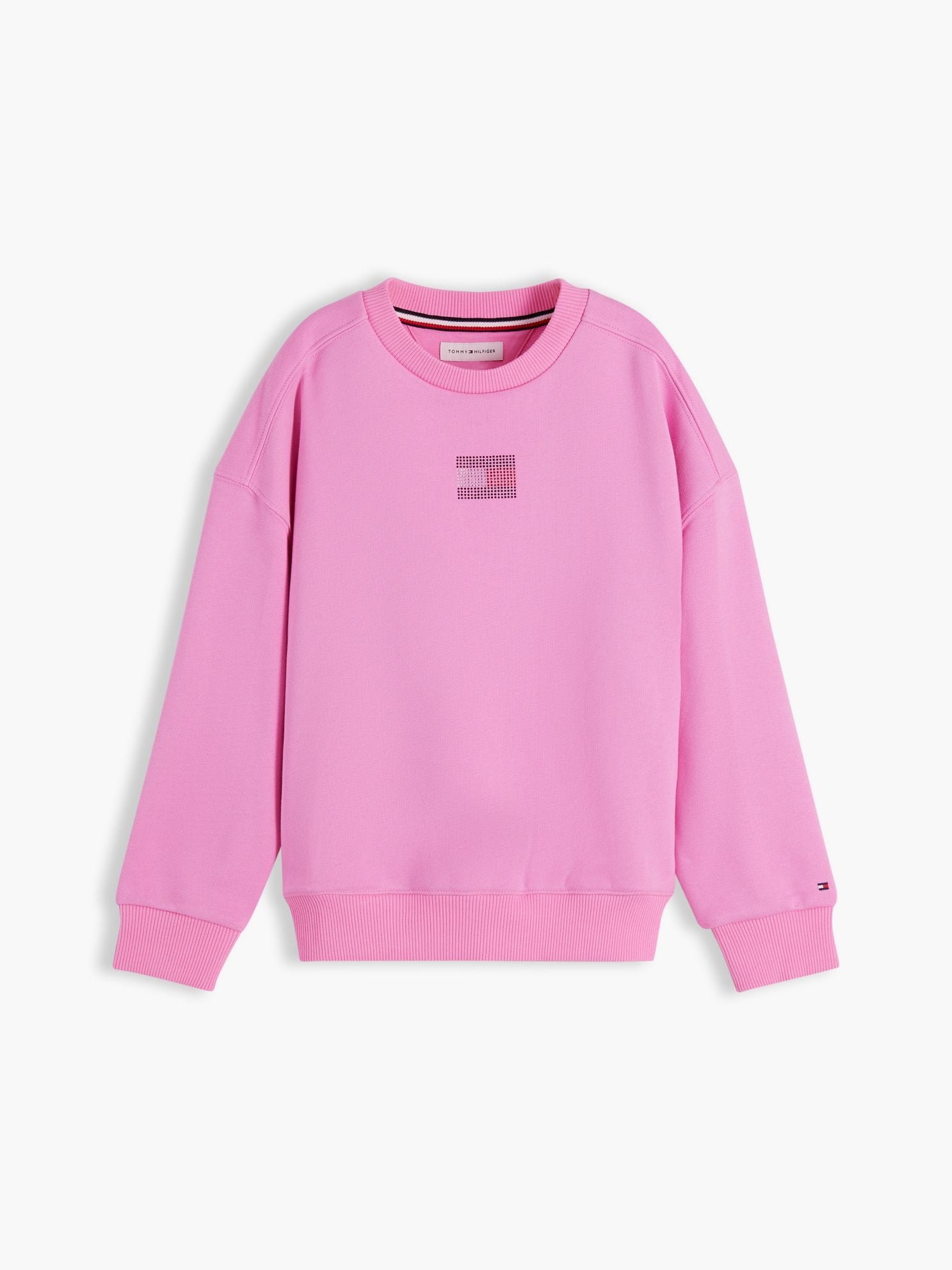 Tommy Hilfiger Kids' Rhinestone Flag Logo Sweatshirt