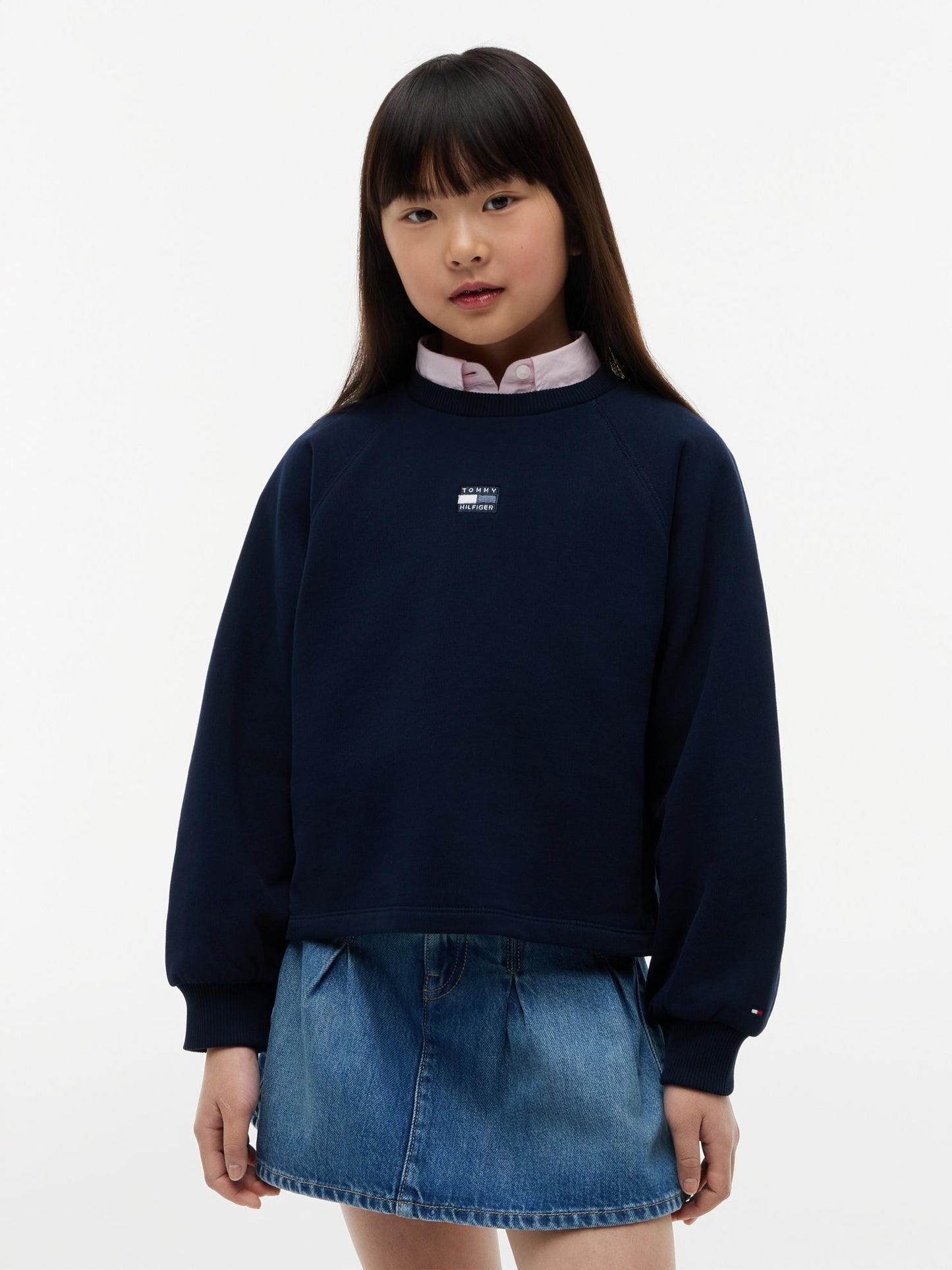 Tommy Hilfiger Kids' Tonal Flag Raglan Sweatshirt