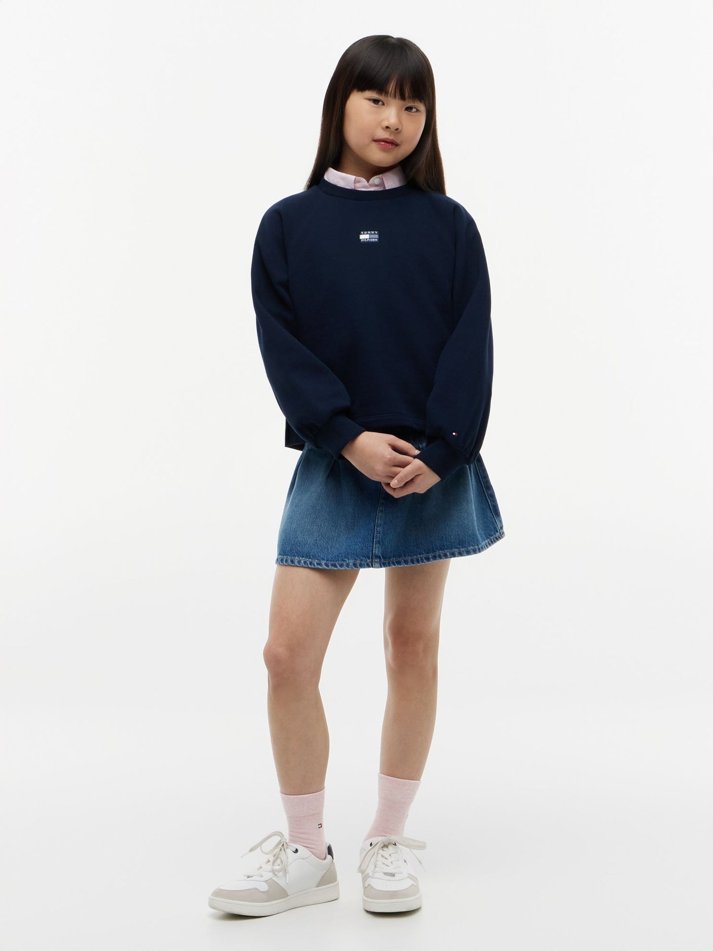 Tommy Hilfiger Kids' Tonal Flag Raglan Sweatshirt